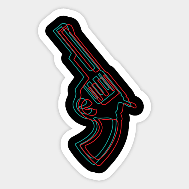 gun Sticker by WRDY